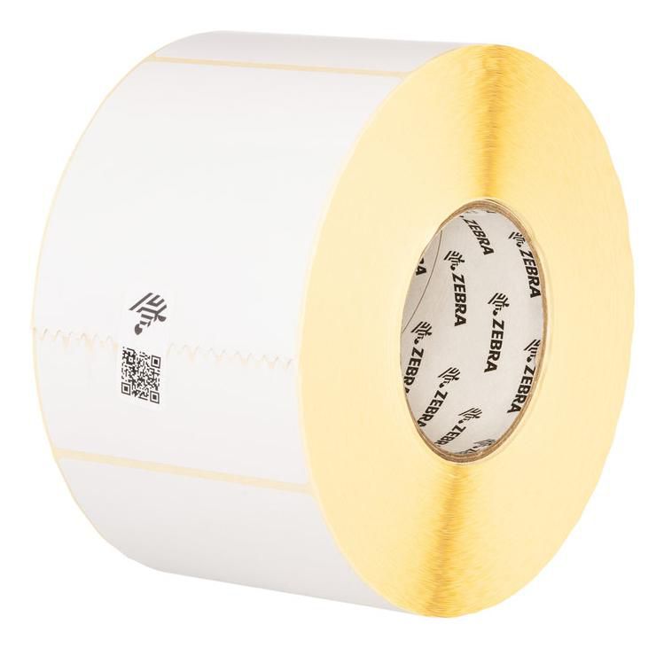 Zebra Etikettenrolle Z-Select 2000D, 102 mm × 102 mm, Thermopapier, 4 Rollen