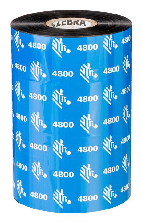 Zebra Thermotransferband – Harz (4800), 155 mm × 450 m