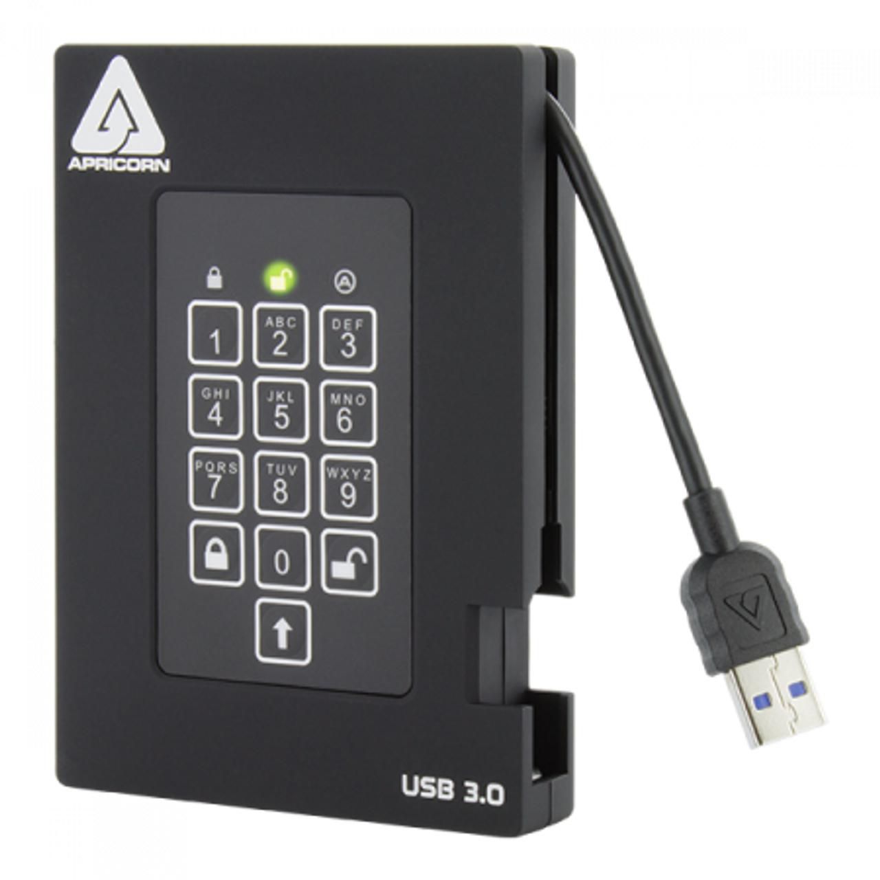 Apricorn Aegis – 2 TB SSD 2,5", USB 3,2 Gen 1