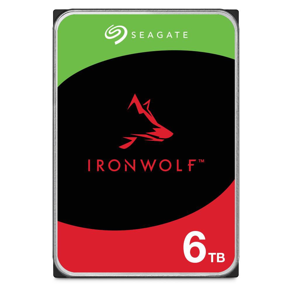 Seagate IronWolf ST6000VN006 6 TB – 3,5" SATA, 5400 U/min, 256 MB Cache, NAS
