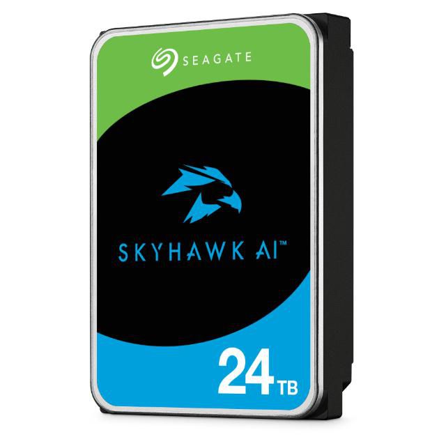 Seagate Interne Festplatte – SkyHawk AI, 24 TB, 3,5" SATA III, 7200 U/min, 512 MB