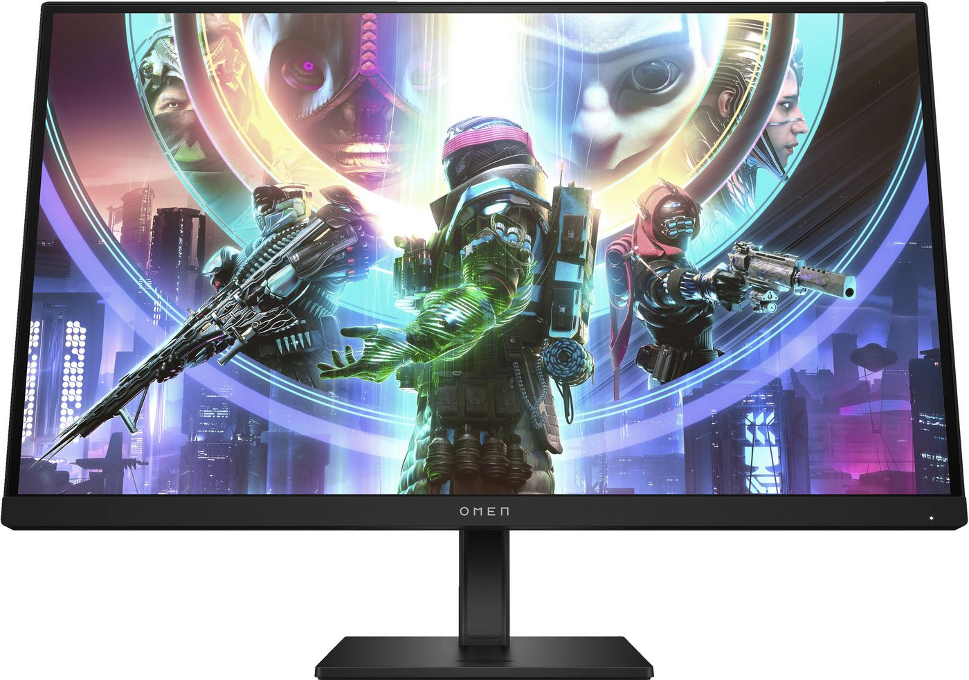 HP OMEN 27qs – Monitor, 27", 2560 × 1440 (WQHD), IPS, 240 Hz, 400 cd/m², Lautsprecher, Schwarz