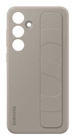 Samsung Backcover – für Samsung Galaxy S25+ – grau – Silikon – mit Ständer