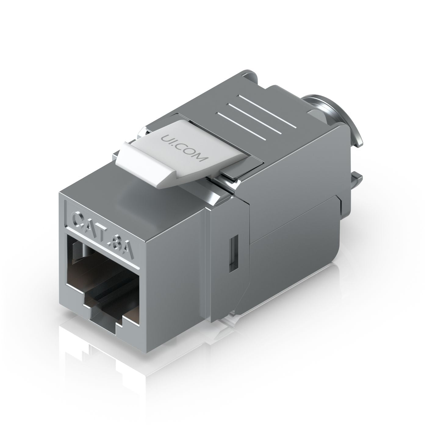 Ubiquiti Keystone-Buchse – 14,5 × 37,8 mm, Zink, Metallisch, werkzeuglos, 12er-Pack, für Cat6a