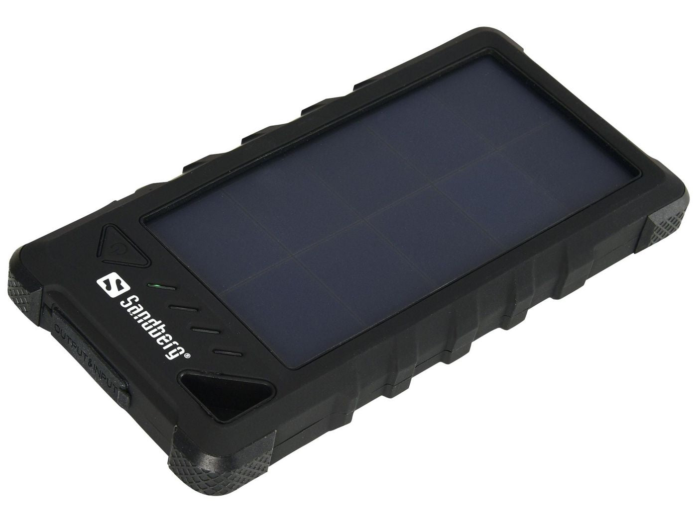 Sandberg Powerbank 16000 mAh, Solar, für Smartphones, Schwarz