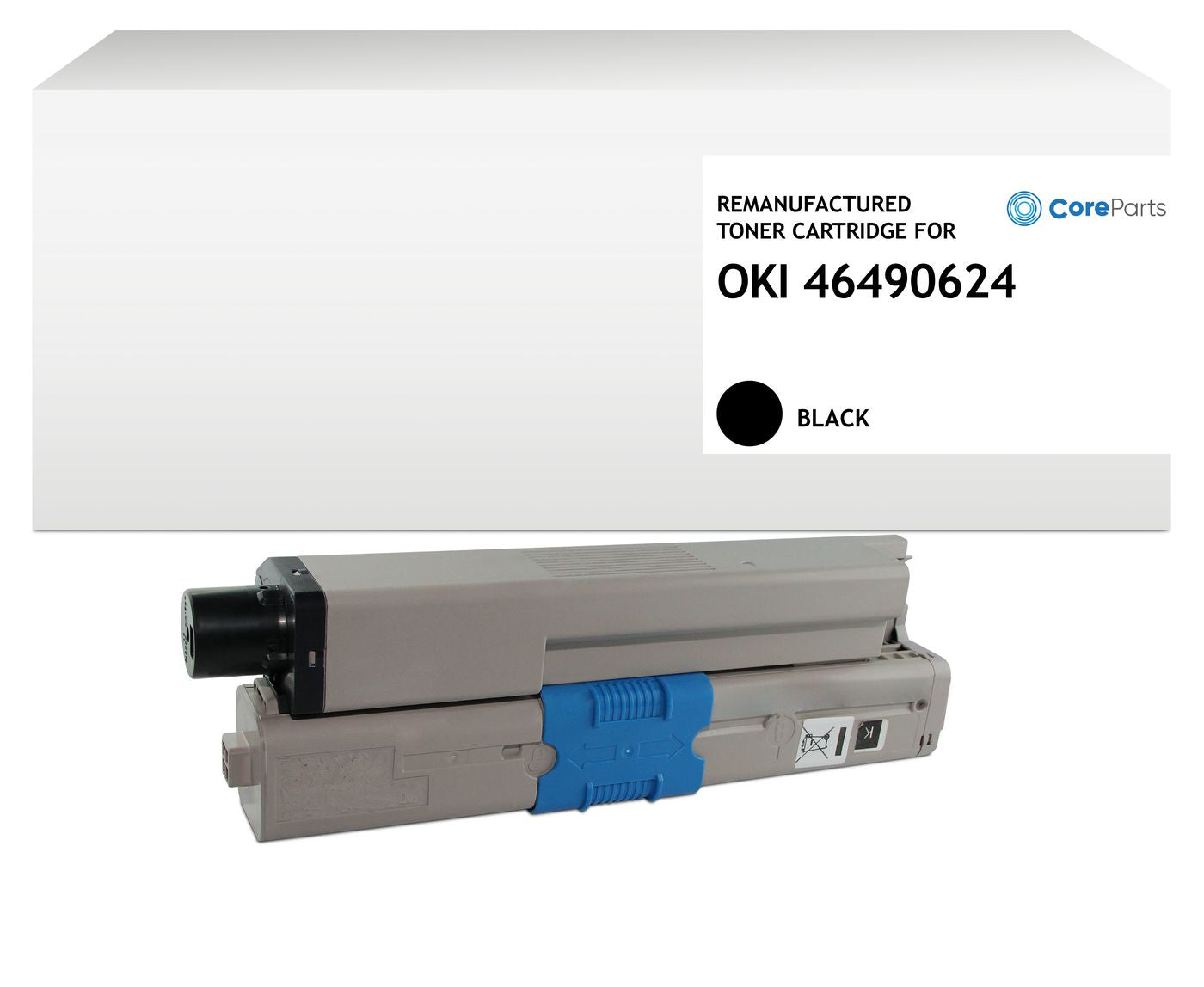 CoreParts Toner – schwarz, 7000 Seiten – für OKI