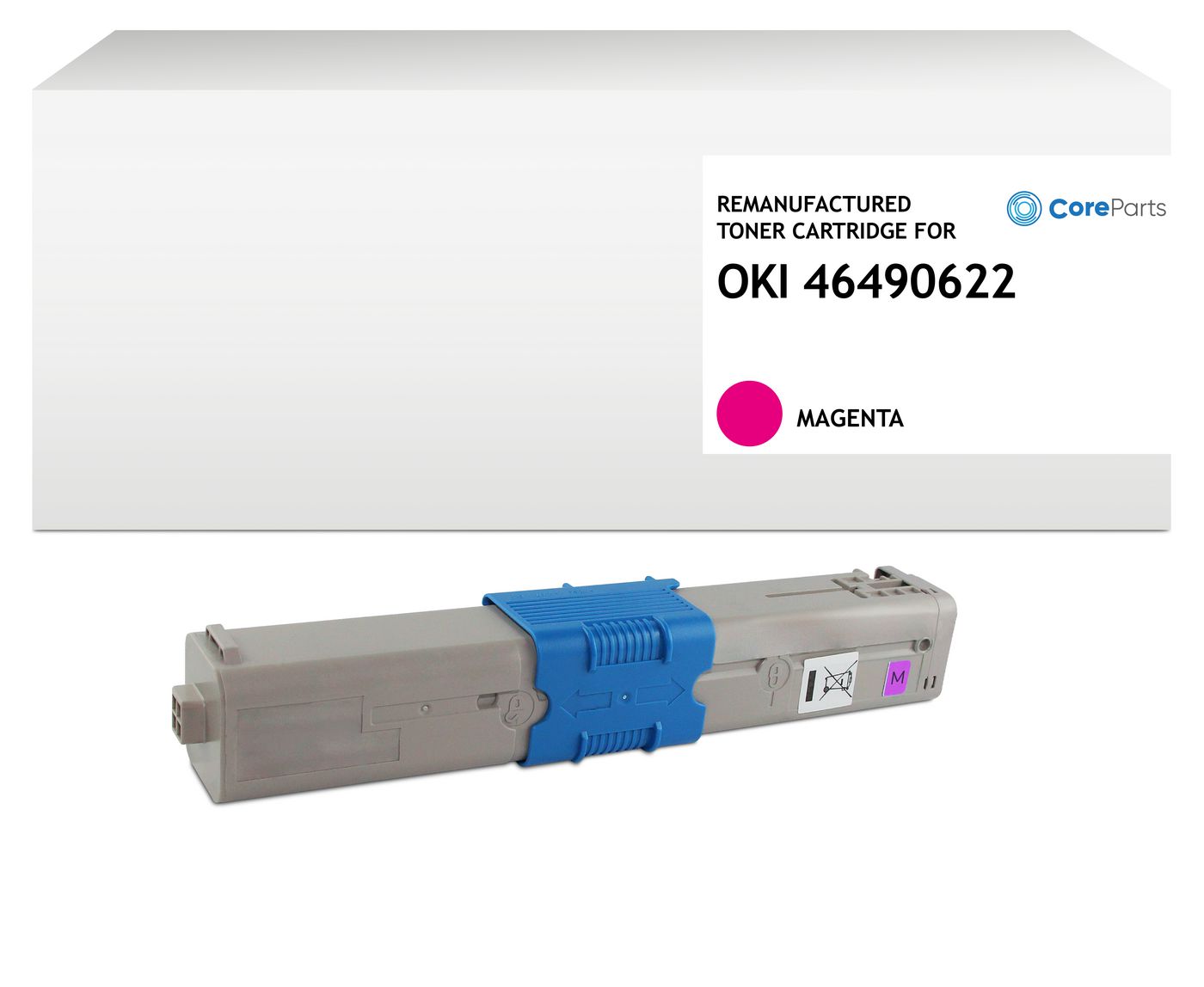 CoreParts Toner – magenta, 6000 Seiten – für OKI