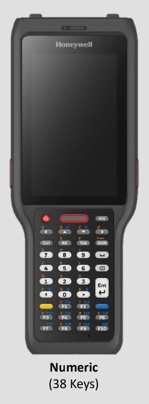 Honeywell CK62 4,0" – 480 × 800 Touch (3:5), Qualcomm 4490, 8 GB RAM, 128 GB SSD, Android, Schwarz, Wi‑Fi 6E