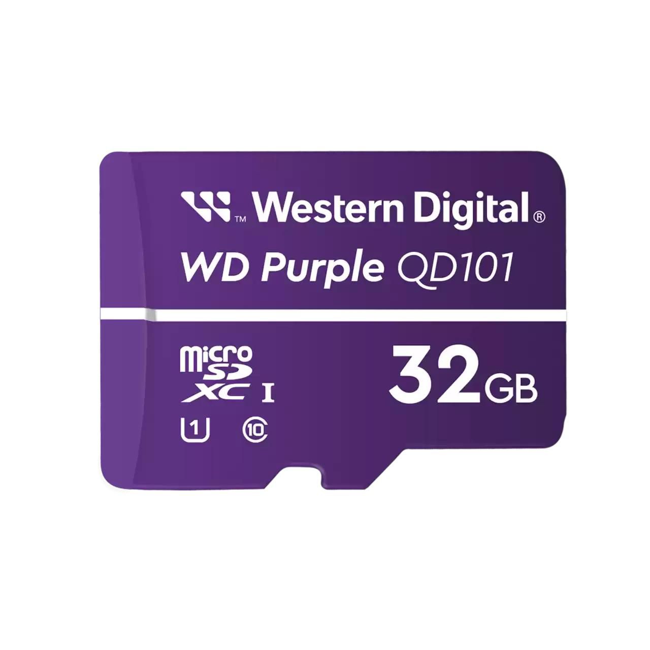 Western Digital WD Purple SC QD101 microSDHC 32 GB – Klasse 10, U1, Violett