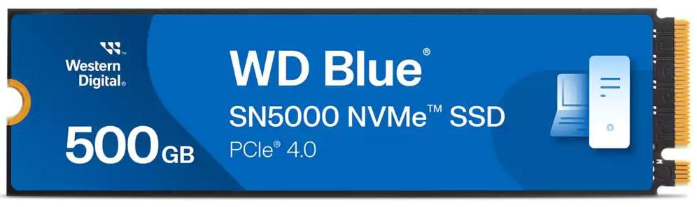 Western Digital Blue SN5000 500 GB – M.2 2280, PCIe 4.0 NVMe, 5000/4000 MB/s