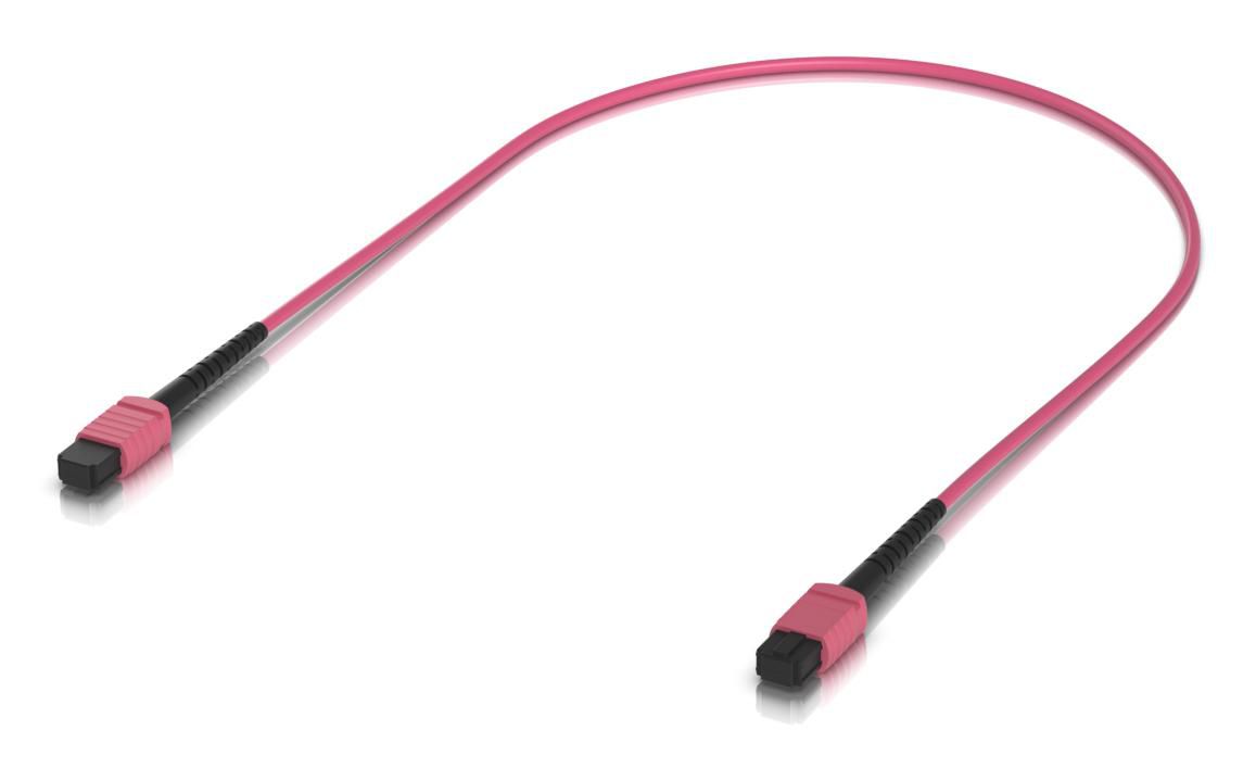Ubiquiti LWL-Patchkabel – MPO-12 zu MPO-12, Multi-Mode OM4, 100 Gbit/s, 0,5 m