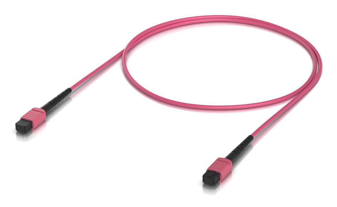 Ubiquiti LWL-Patchkabel – MPO-12 (UPC), Multi-Mode OM4, 100 Gbit/s, 1 m, 10er Pack, LSZH, Rosa