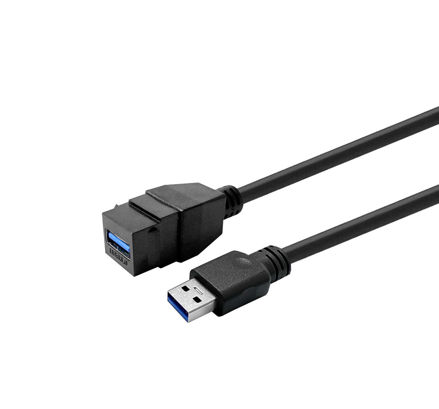 Vivolink PROKEYUSB3AFM3B Keystone-Adapter USB-A zu USB-A – USB 3,2 Gen 1 (5 Gbit/s), Schwarz