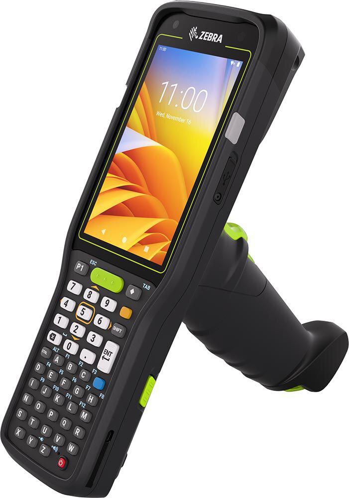 Zebra MC34 4,0" – 800 × 480 Touch (5:3), Qualcomm 4490, 4 GB RAM, 64 GB UFS, Android, Schwarz, Wi‑Fi 6