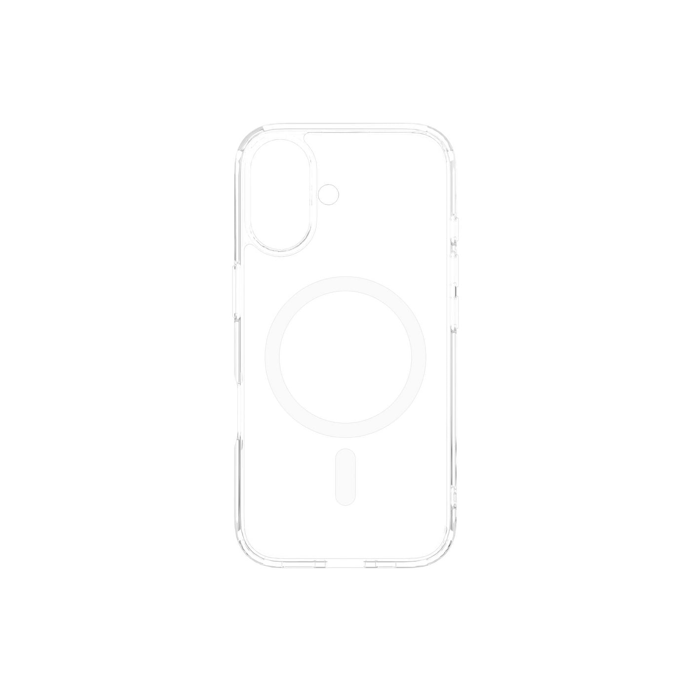 eSTUFF INFINITE (GRS) OSLO – Backcover – für Apple iPhone 16 Plus, MagSafe, PC+TPU, Transparent