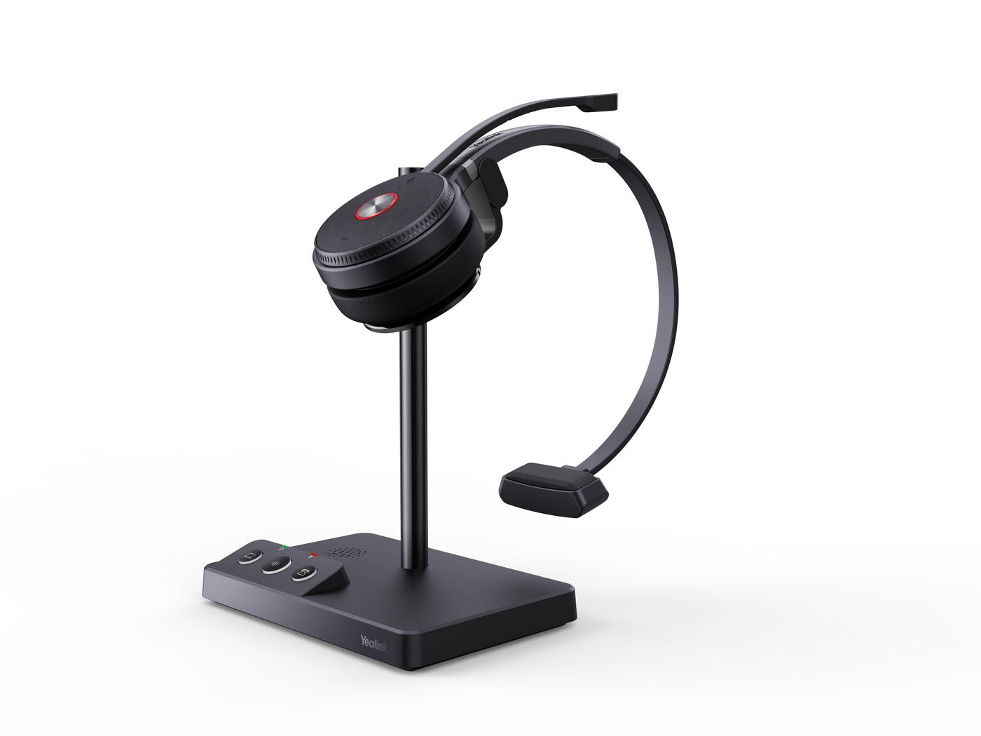Yealink WH62 – Mono Headset – DECT – On-Ear, Boom-Mikrofon, HD-Stimme, 160 m Reichweite – Schwarz – bis 13 h