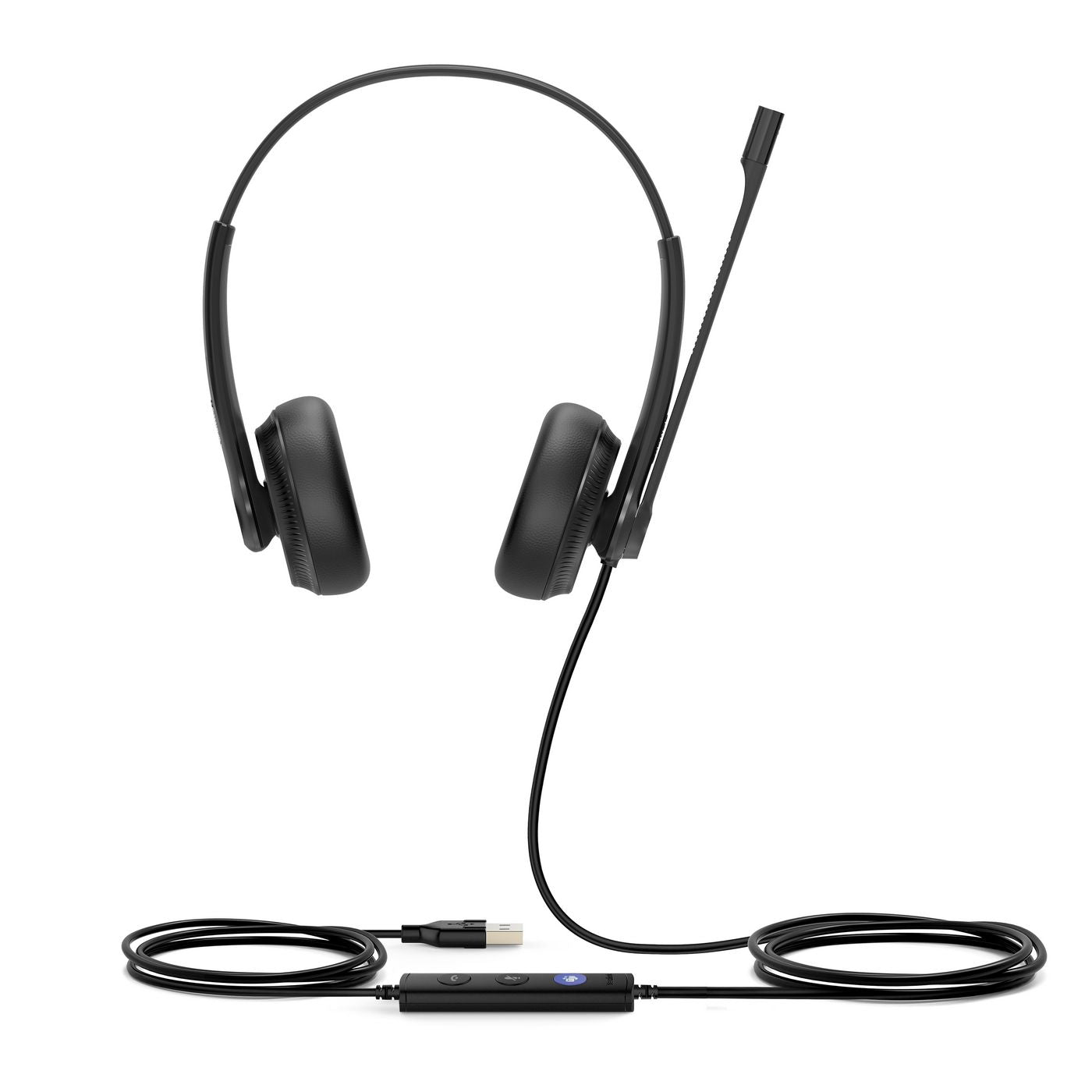 Yealink UH34 Dual Teams Office-Headset – On-Ear, Stereo, Kabel, USB-A, Schwarz