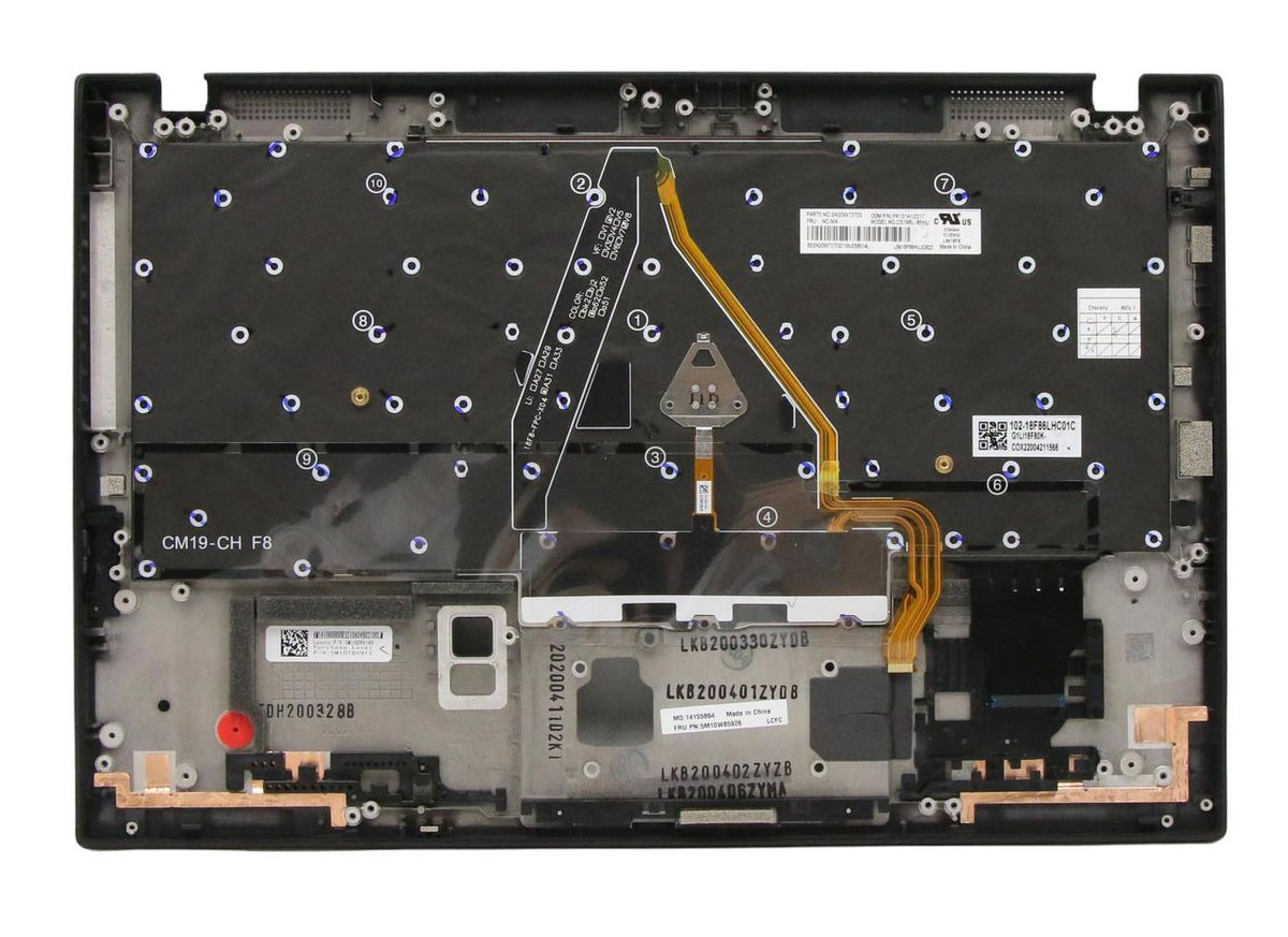 Lenovo 5M10W86011 – Notebook-Ersatztastatur – beleuchtet – QWERTY (Nordisch) – für ThinkPad X1 Carbon Gen7