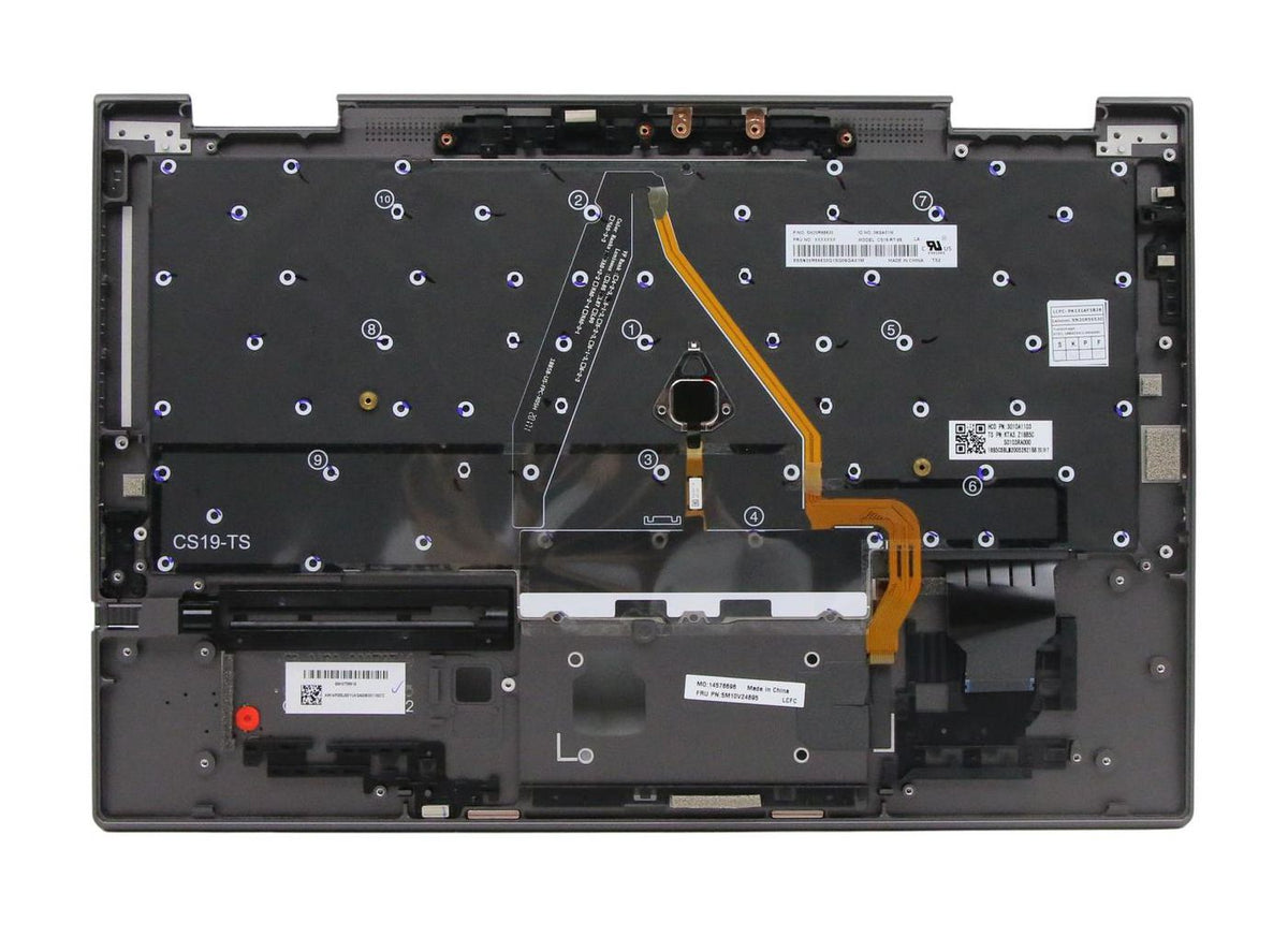 Lenovo Tastatur-Case für ThinkPad X1 Yoga (4. Gen.) – mit Hintergrundbeleuchtung – Grau