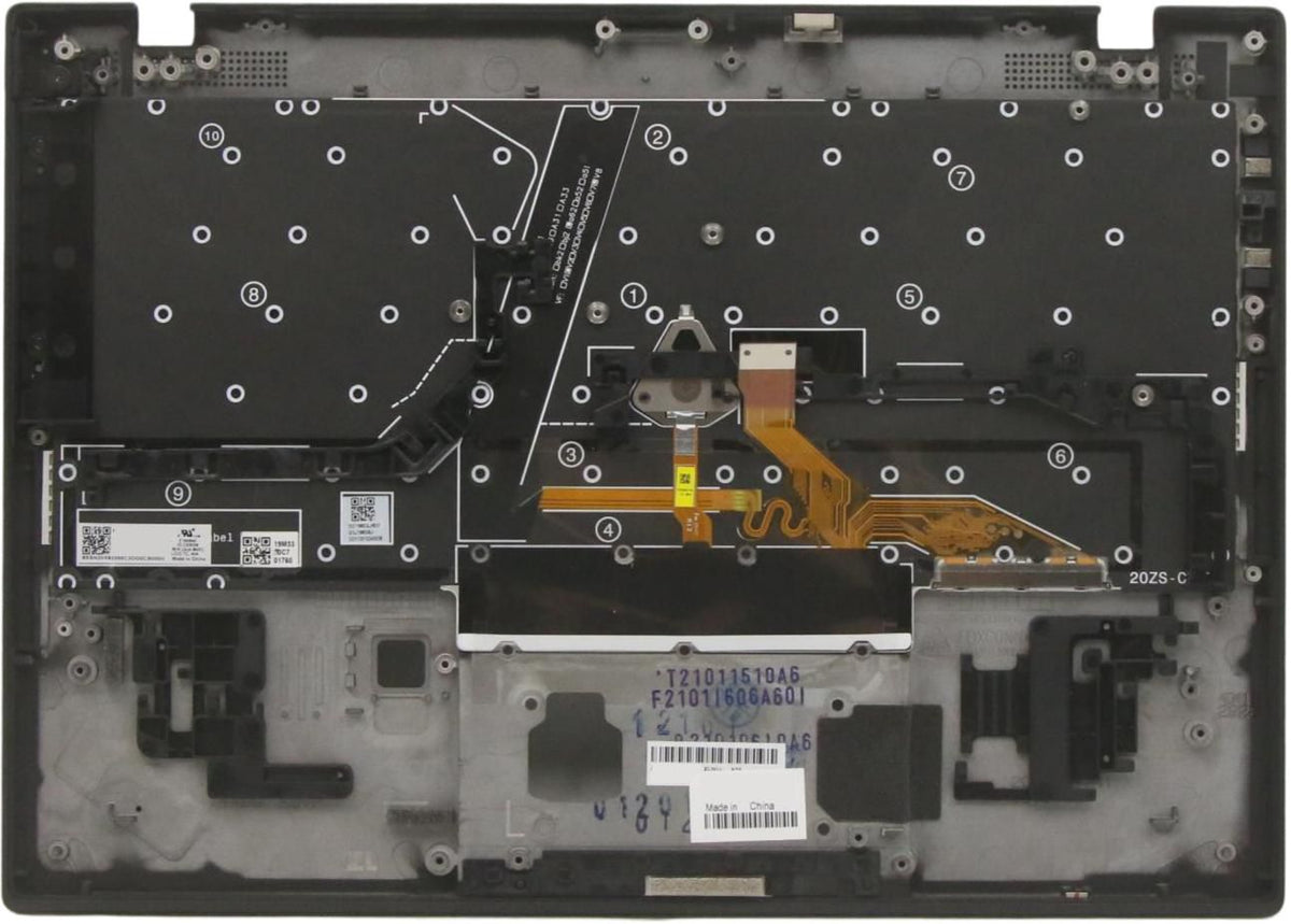 Lenovo Notebook-Ersatztastatur – beleuchtet – QWERTZ (CH) – schwarz – für ThinkPad X1 Nano Gen 1