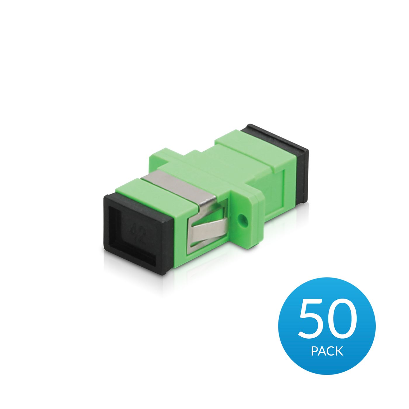 Ubiquiti SC/APC Verbinder – 50 Stück, Schwarz/Grün