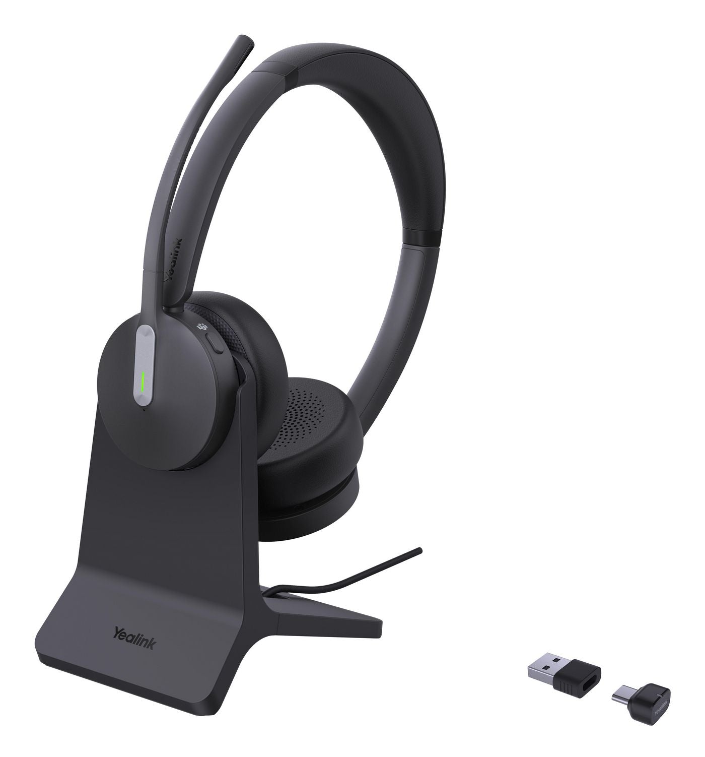 Yealink BH70 Dual – Duo Headset – Bluetooth, USB‑A/USB‑C – für Microsoft Teams – schwarz – bis 35 h