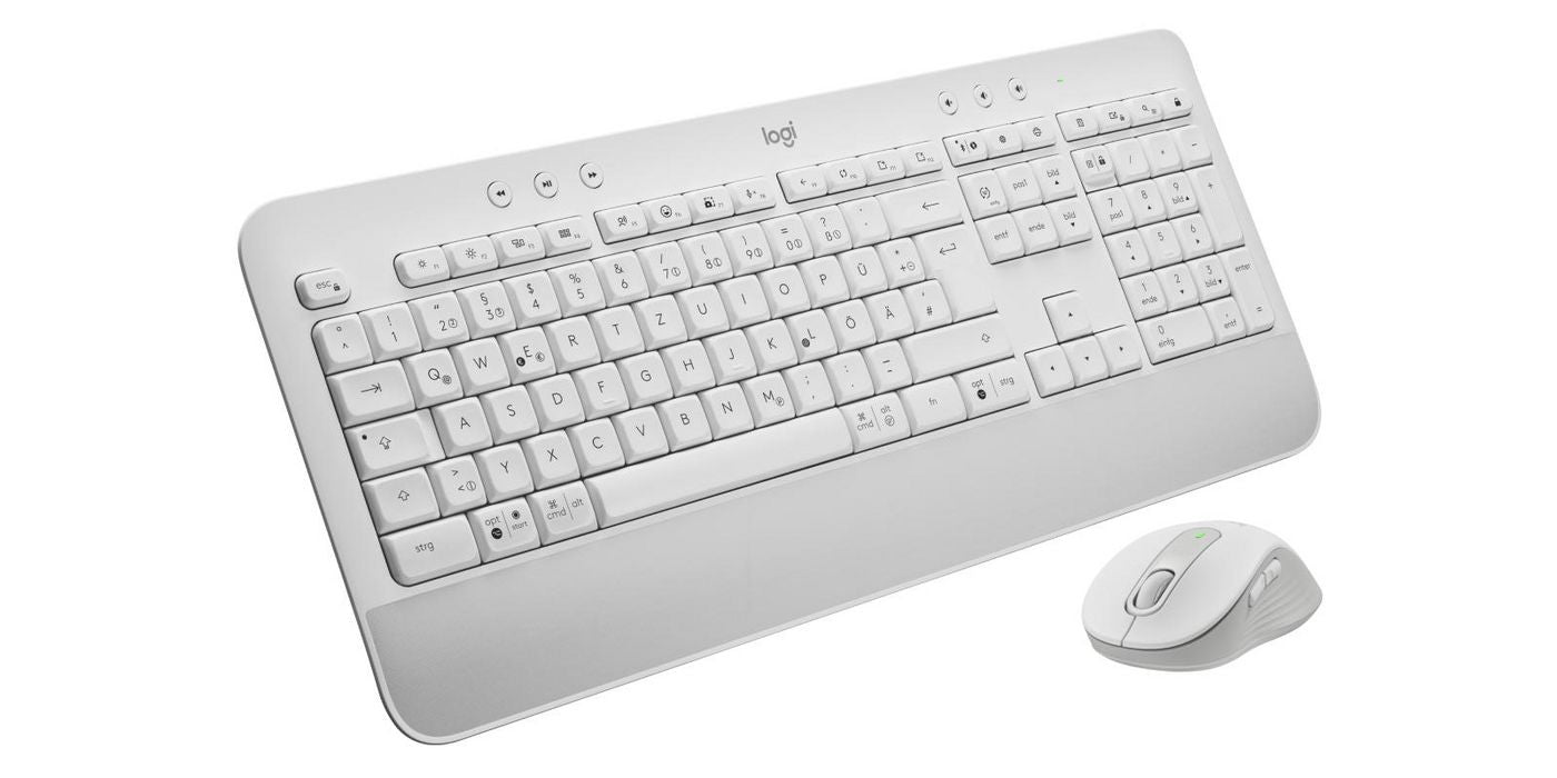 Logitech MK650 for Business – Tastatur, DE-Layout (DE), Weiss
