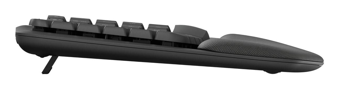Logitech Wave Keys – Ergonomische Tastatur – Bluetooth & 2,4 GHz (Logi Bolt) – QWERTZ (CZ) – Graphit