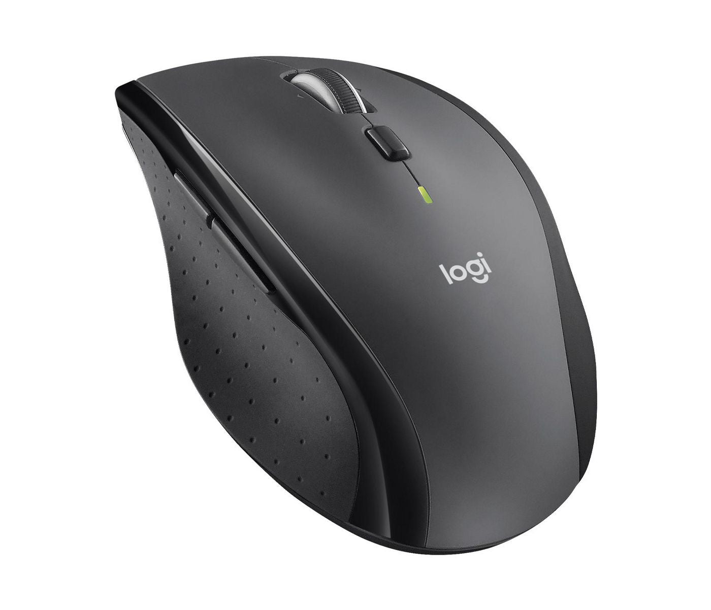 Logitech M705 Maus – kabellos, Bluetooth + 2,4 GHz, Batterieladeanzeige, Anthrazit