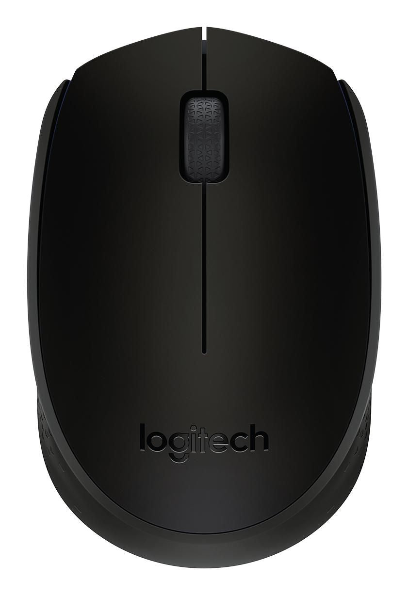 Logitech B170 – Maus – Kabellos (2,4 GHz), beidhändig, Schwarz