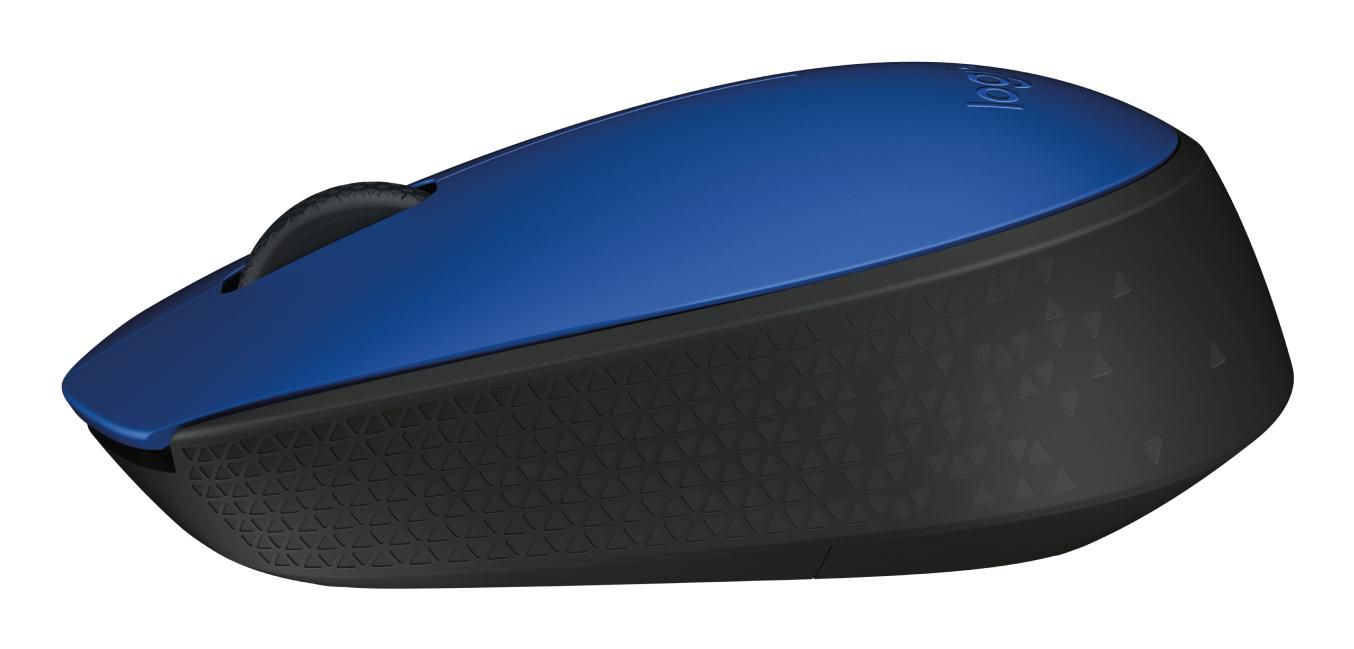 Logitech M171 – Maus – Kabellos (2,4 GHz), beidhändig, Blau
