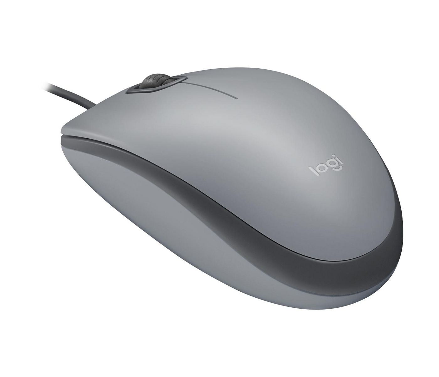 Logitech M110 Silent – Maus – Kabelgebunden (USB‑A), beidhändig, Graphit