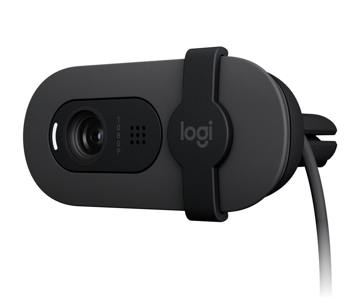 Logitech Brio 100 Webcam – Full HD 1080p, 30 fps, USB, Sichtschutz – Graphit