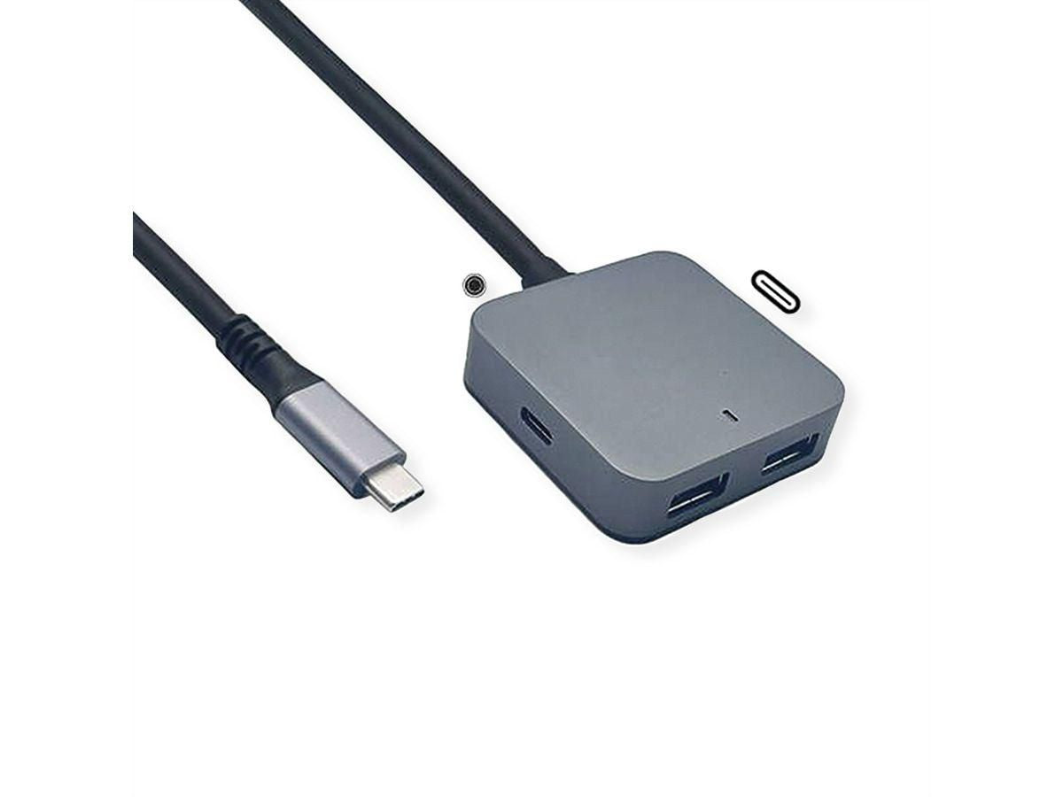 VALUE 12.99.1126 USB-Hub – USB-C, 2× USB-A, 2× USB-C, für Windows