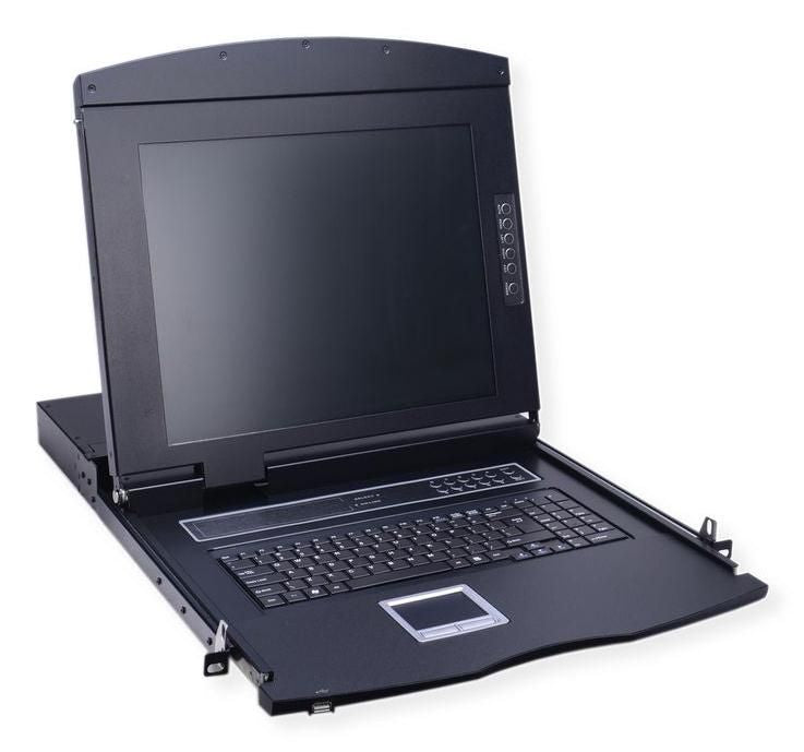 VALUE 26.99.0123 – 17" Rack-LCD-Konsole – VGA, USB 2.0, 1280 × 1024, FR – 1U