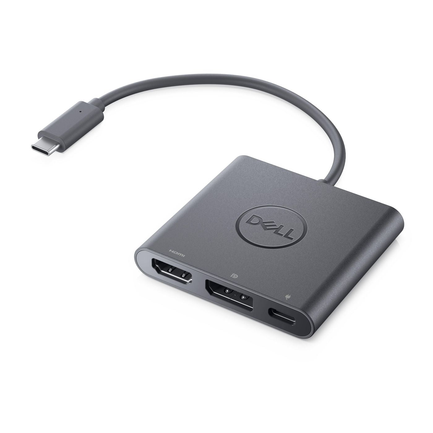 DELL 492-BCTU Adapter USB-C zu HDMI/DisplayPort – 4K, HDMI & DisplayPort, USB-C 3.2 Gen 2, für Dell