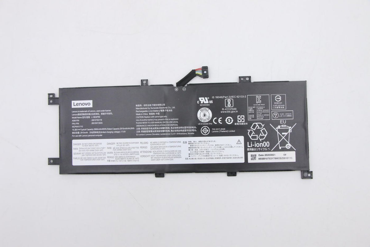 Lenovo Notebook-Akku – für Lenovo – 45 Wh, 15,36 V – Schwarz