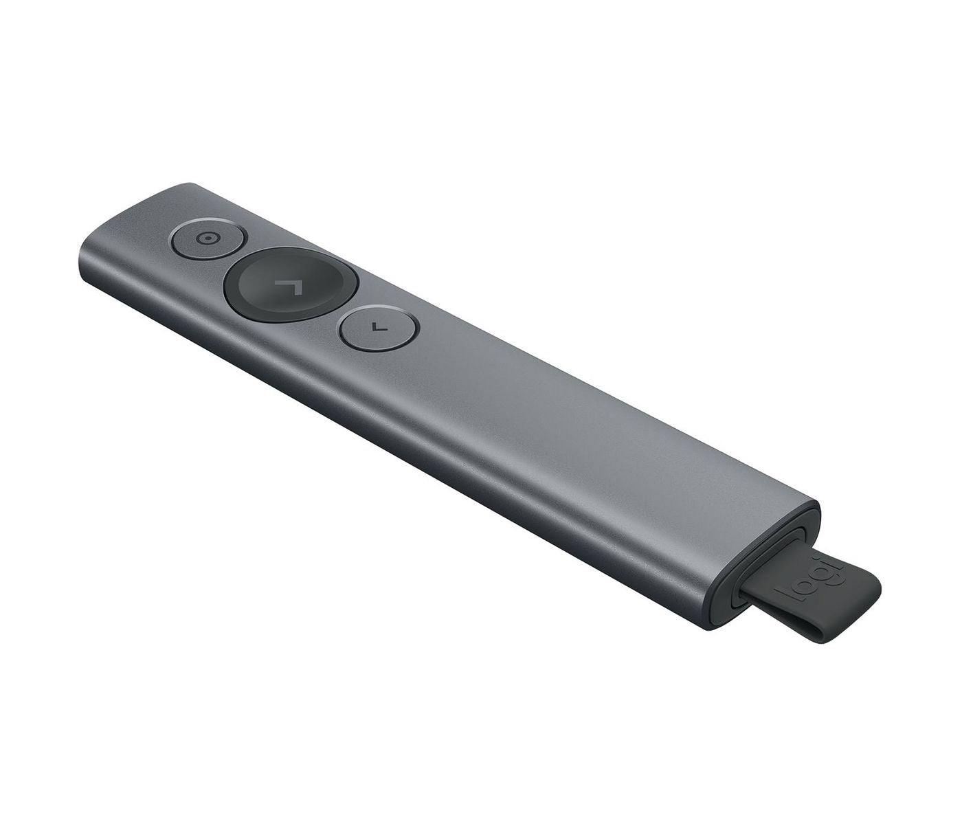 Logitech Spotlight – Presenter – Bluetooth/2,4 GHz, 30 m, Grau