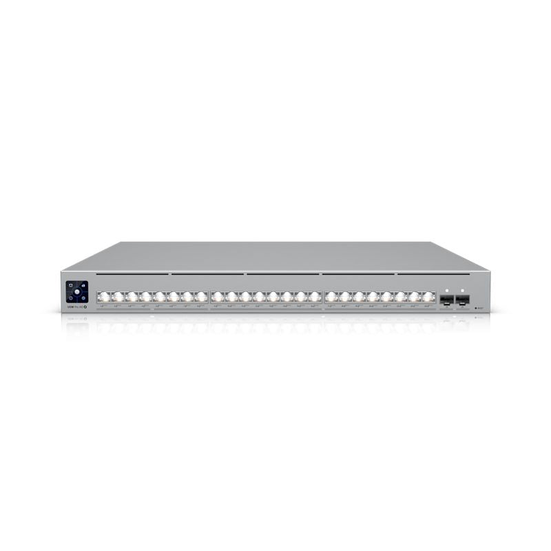 Ubiquiti Managed L3 Switch – 16× 10G, 8× 2,5G, 2× SFP28, PoE, PoE-Budget 720 W, 1U, 19"