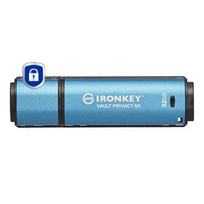 Kingston Technology Kingston IronKey Vault Privacy 50 USB-Stick – 32 GB, AES-256, FIPS 197