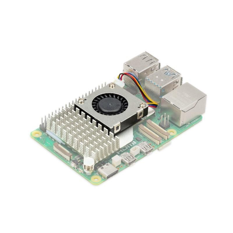 Raspberry Pi SC1148 – Kühllüfter – für Raspberry Pi 5, Schwarz/Grau