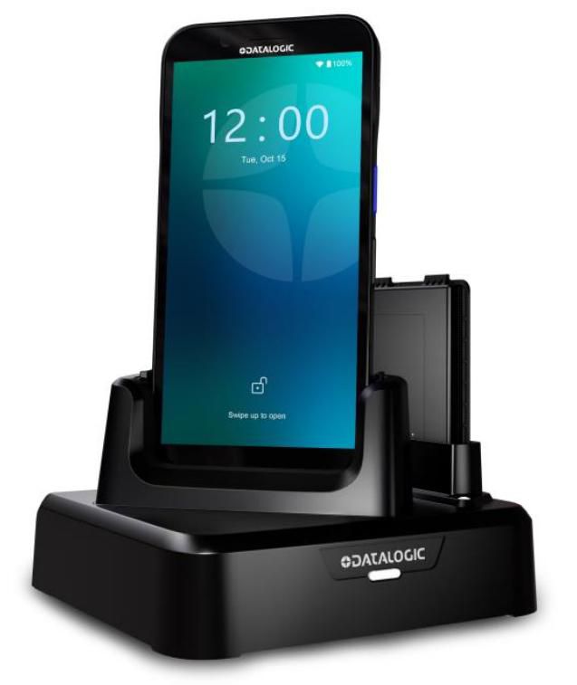 Datalogic Ethernet-Cradle, Ethernet, mit Zweitakku-Schacht – für M12/17