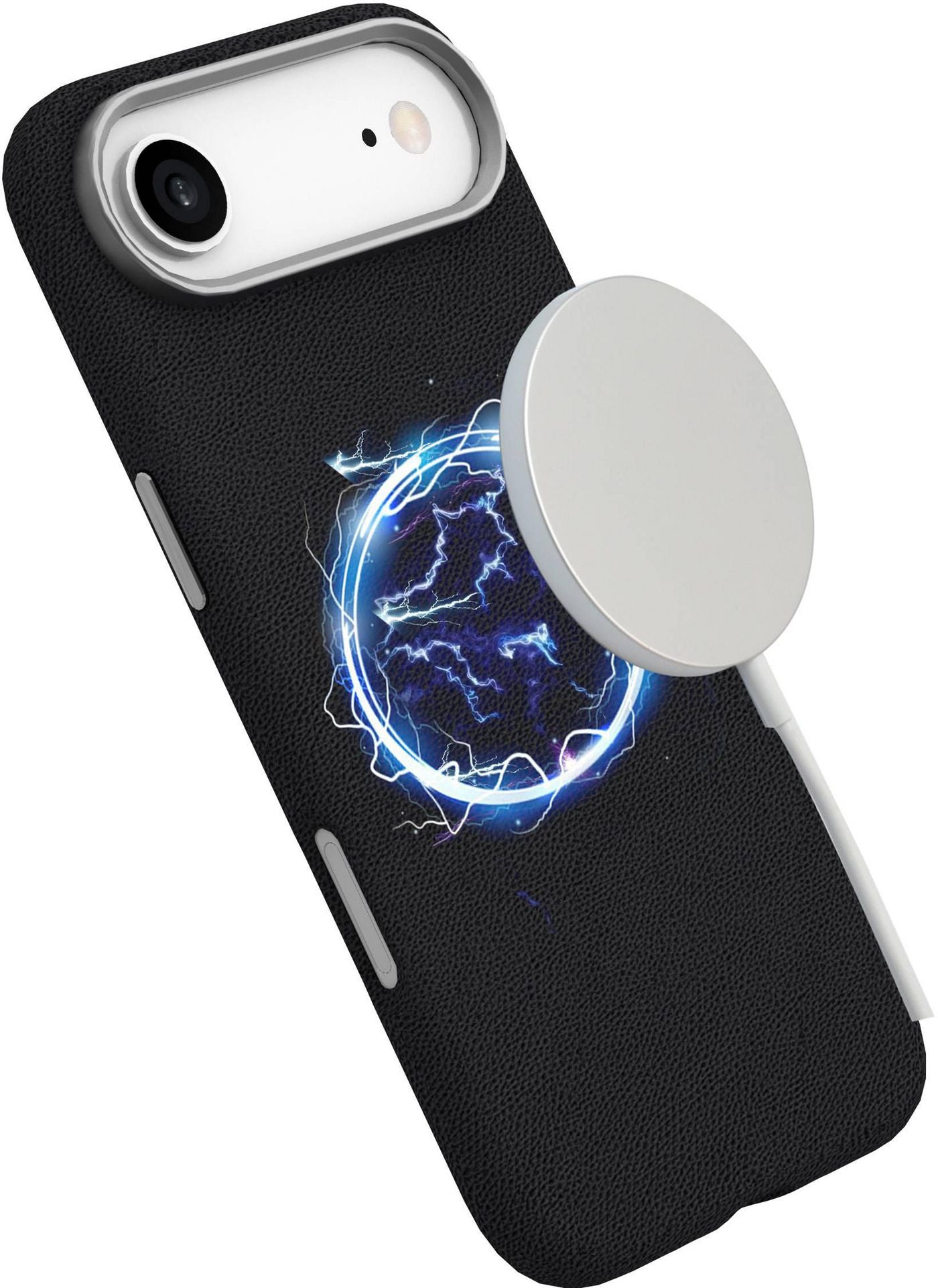 eSTUFF INFINITE VENICE Backcover – für Apple iPhone 17 Air – MagSafe, PU+TPU, Schwarz, bis 1,2 m sturzsicher