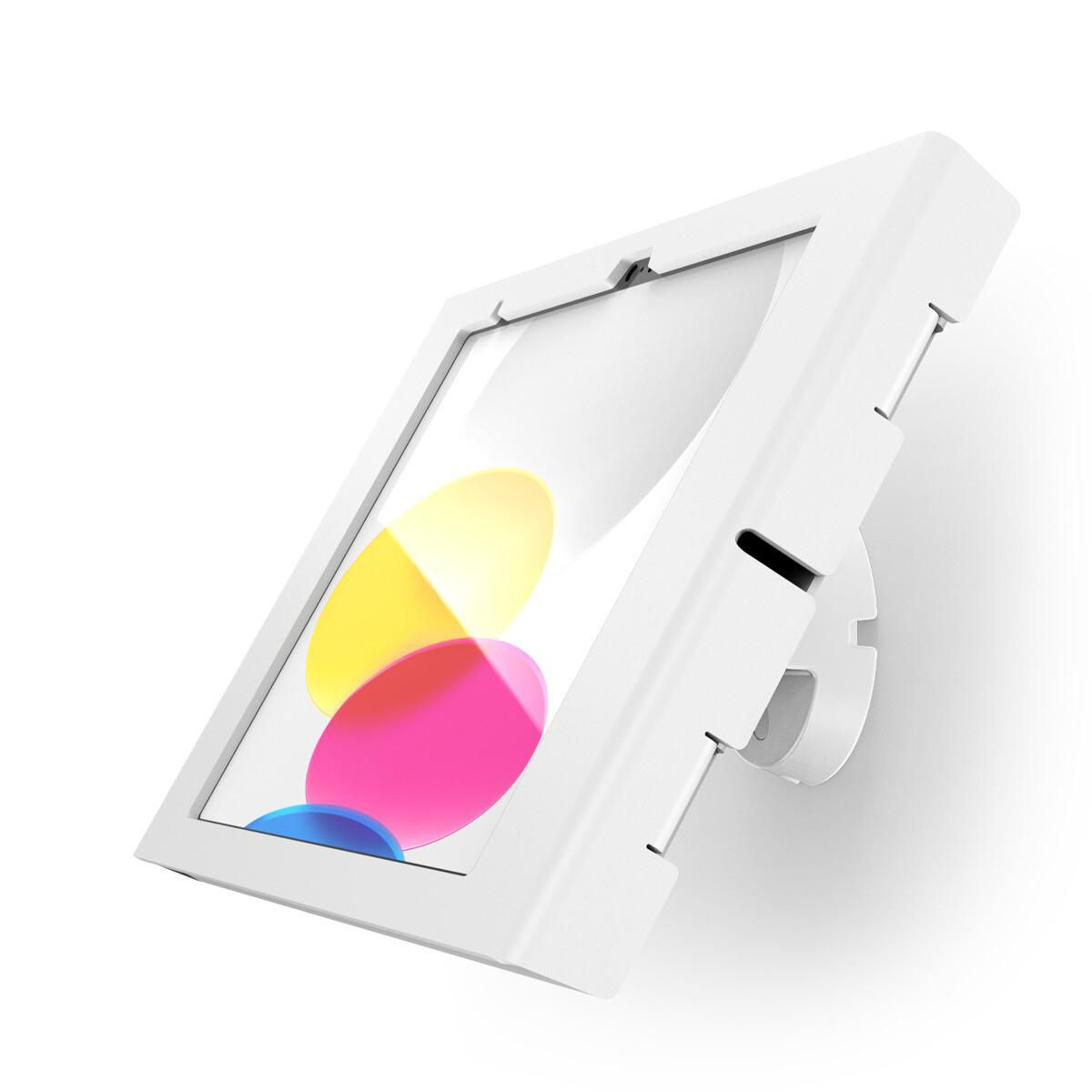 Compulocks Tablet-Wandhalterung – für Apple iPad 10,9" (10. Gen.) – abschliessbar, VESA 75×75/100×100 – Weiss