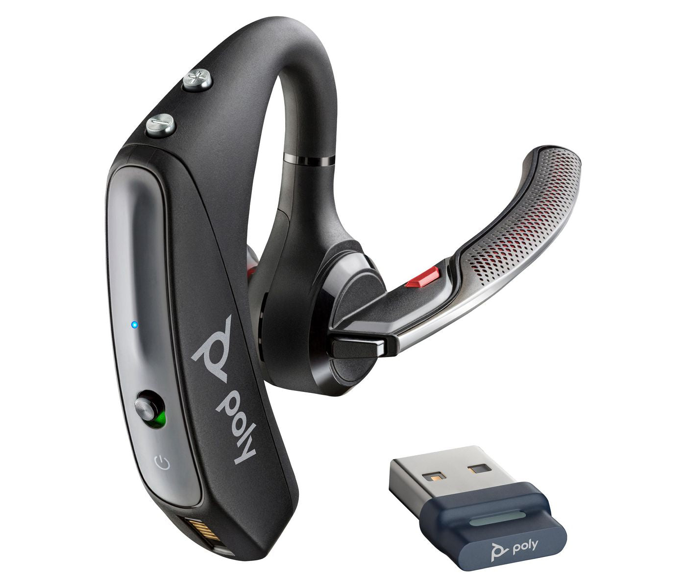 POLY 5200 – Mono Headset, Ohrbügel – Bluetooth, Ladestation – Schwarz