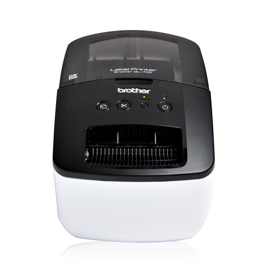 Brother QL-700 – Etikettendrucker (Thermodirekt), 62 mm, 300×300 dpi, 150 mm/s, USB, DK, Autoabschneider