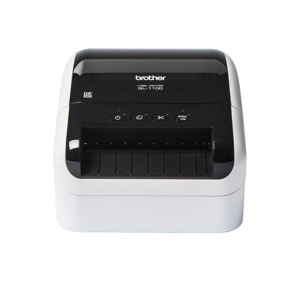 Brother QL-1100C – Etikettendrucker (Thermodirekt), 104 mm, 300×300 dpi, 110 mm/s, USB