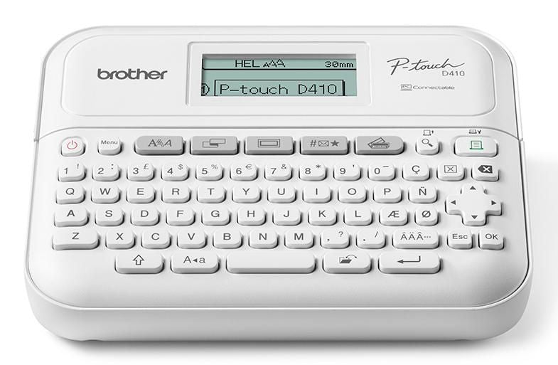 Brother PT-D410VP – Beschriftungsgerät, TZe bis 18 mm, 180×180 dpi, USB