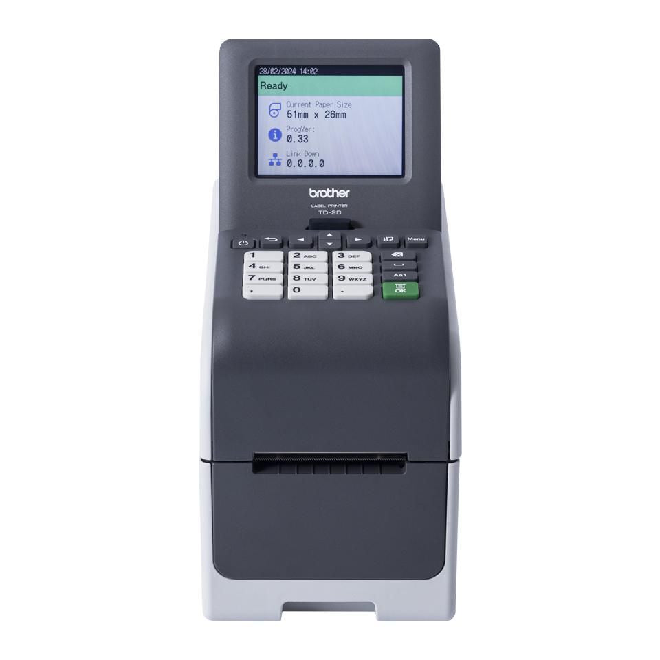 Brother TD-2320DSA203 – Etikettendrucker, Thermodirekt, LAN, 203 × 203 dpi, 152 mm/s