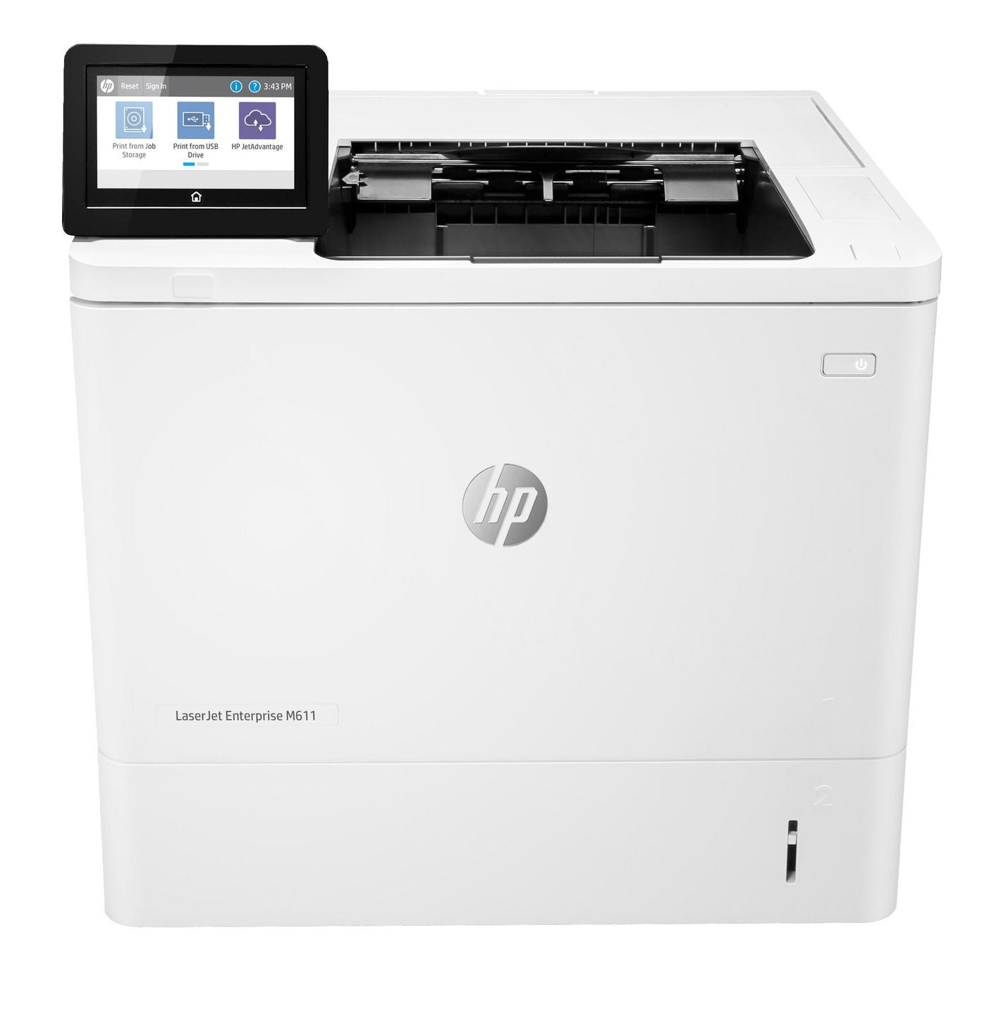 HP LaserJet Enterprise M611dn – A4, S/W, Duplex, 61 S./Min., 1200 × 1200 dpi, WLAN/LAN/USB, Papier: 650 Blatt